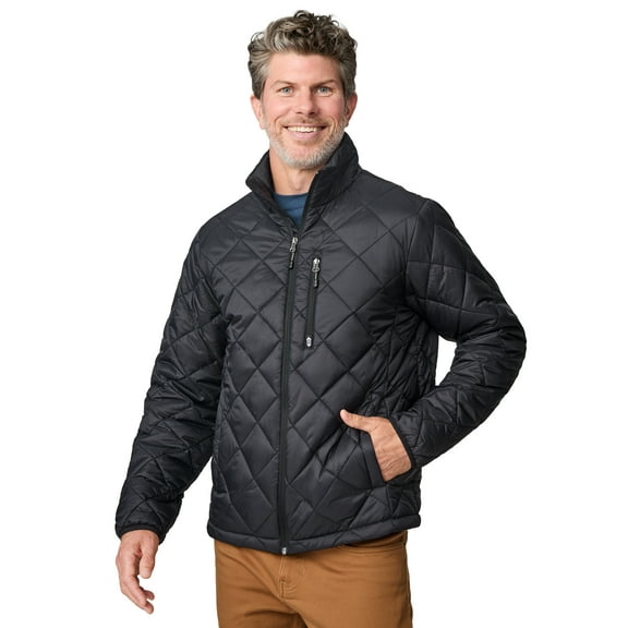 Free Country Men's Apex Quilted Puffer Jacket Black XXL