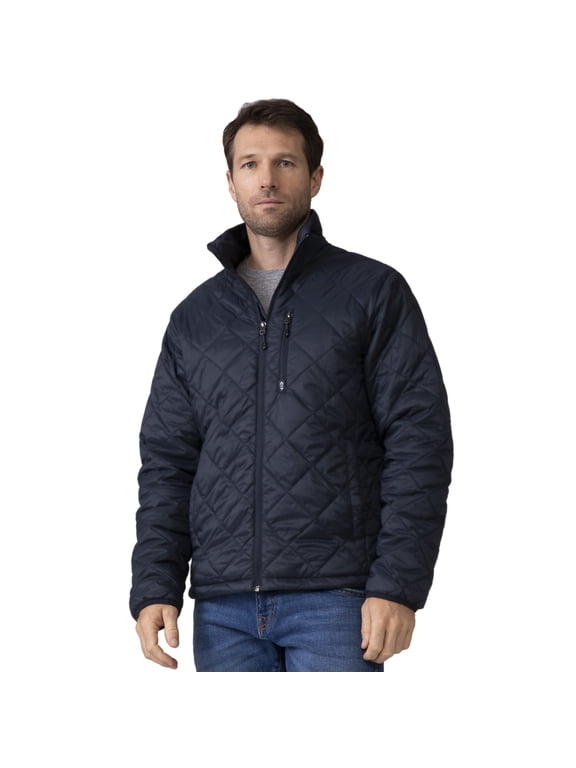Men's Apex Quilted Puffer Jacket Navy L