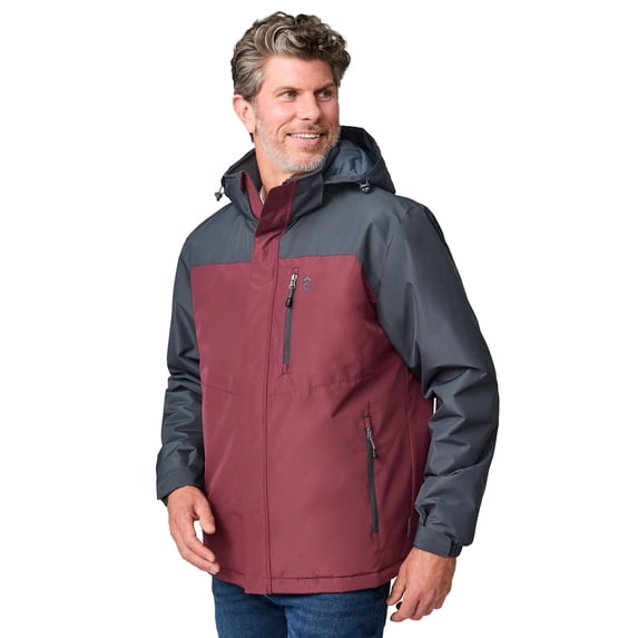 Free Country Men's Arvon Mid Weight Jacket Wine L