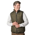 thumbnail image 1 of Free Country Men's Atlas II Quilted Reversible Sherpa Vest Olive M, 1 of 7
