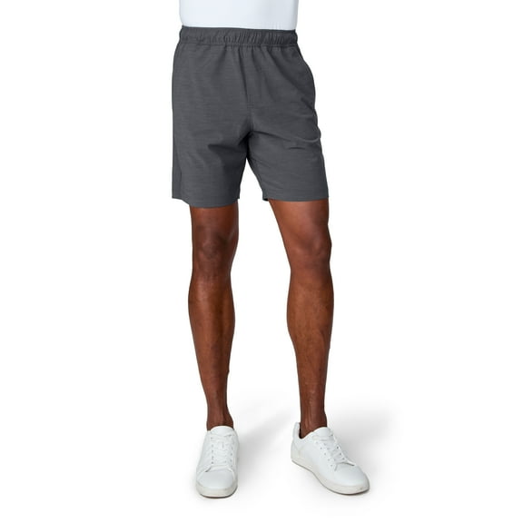 Free Country Men's Boardwalk Woven Pull-On Trek Short Coal XL