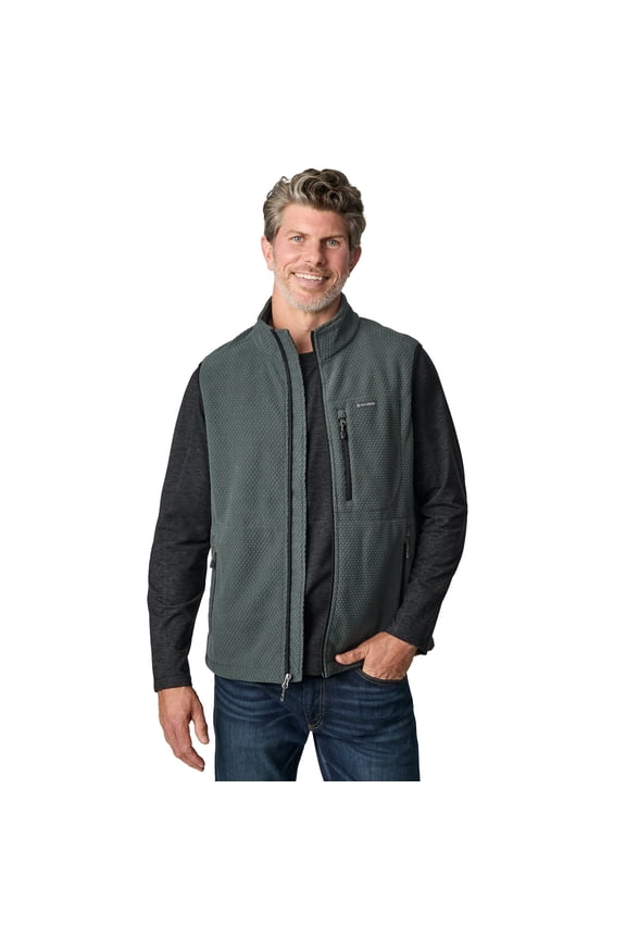Men's Brick Fleece Adventure Vest Evergreen S