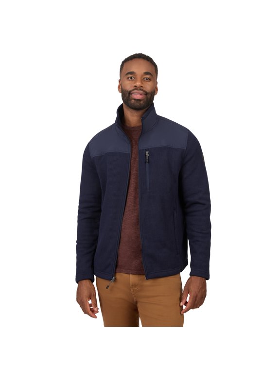 Men's Cable Fleece Brisk II Jacket Navy L