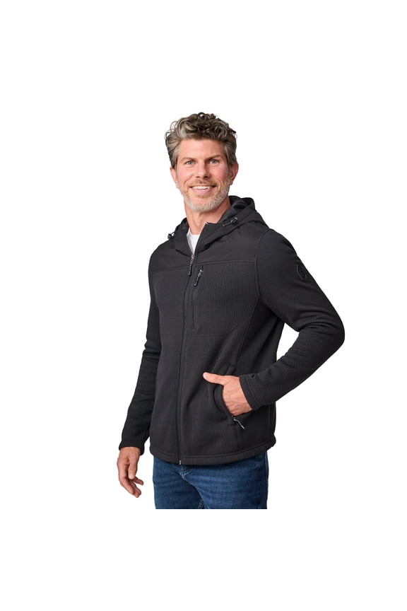 Men's Cable Fleece Brisk Jacket Black XXL