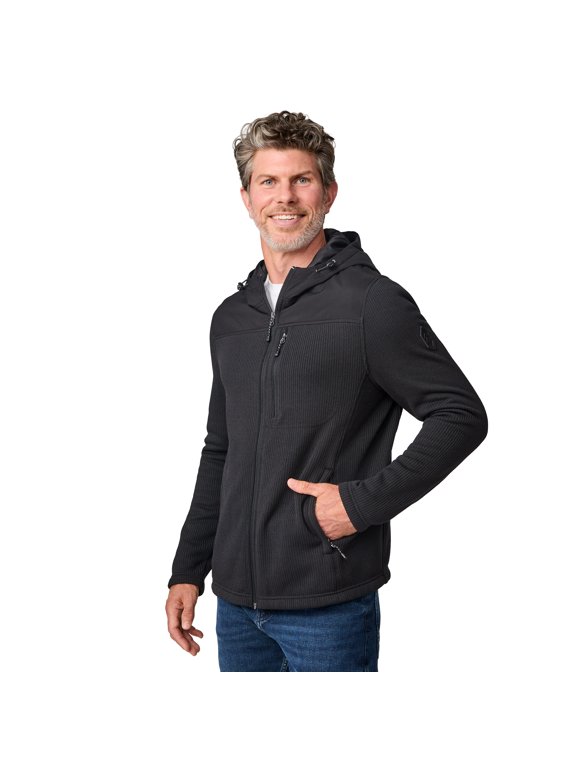 Men's Cable Fleece Brisk Jacket Black XXL