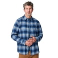 thumbnail image 1 of Free Country Men's Easywear Flannel Shirt Navy Plaid XXL, 1 of 6