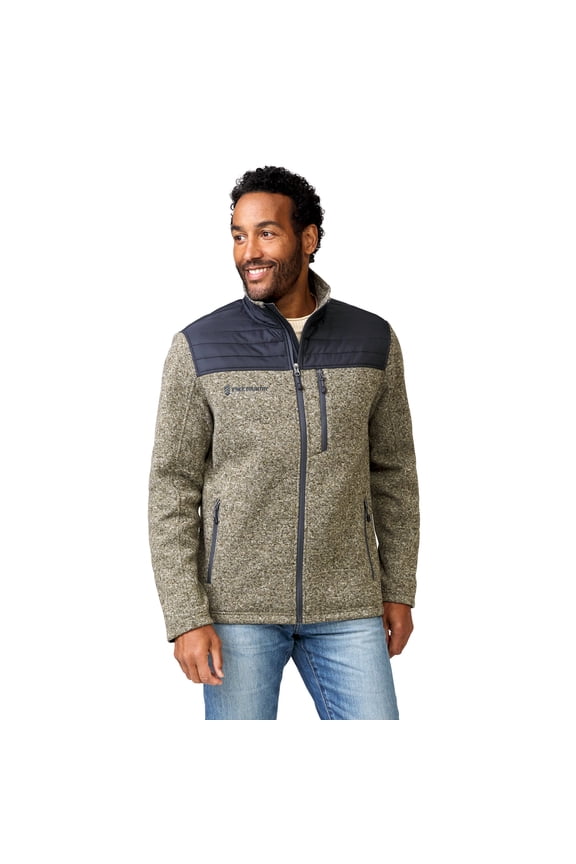 Men's Frore Sweater Knit Fleece Jacket Khaki Heather XL