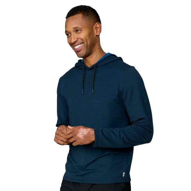 Free Country Men's Heather Terry Hoodie Moon Heather M