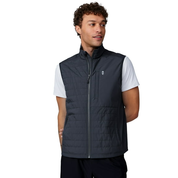 Free Country Men's High Stretch Full Zip Vest Coal XXL