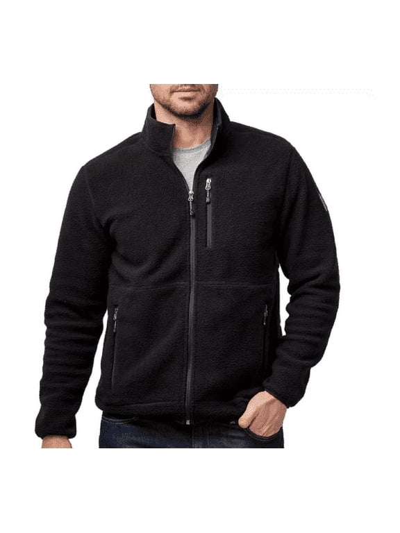 Men's Highland Sherpa Zip Jacket (Black, XL)