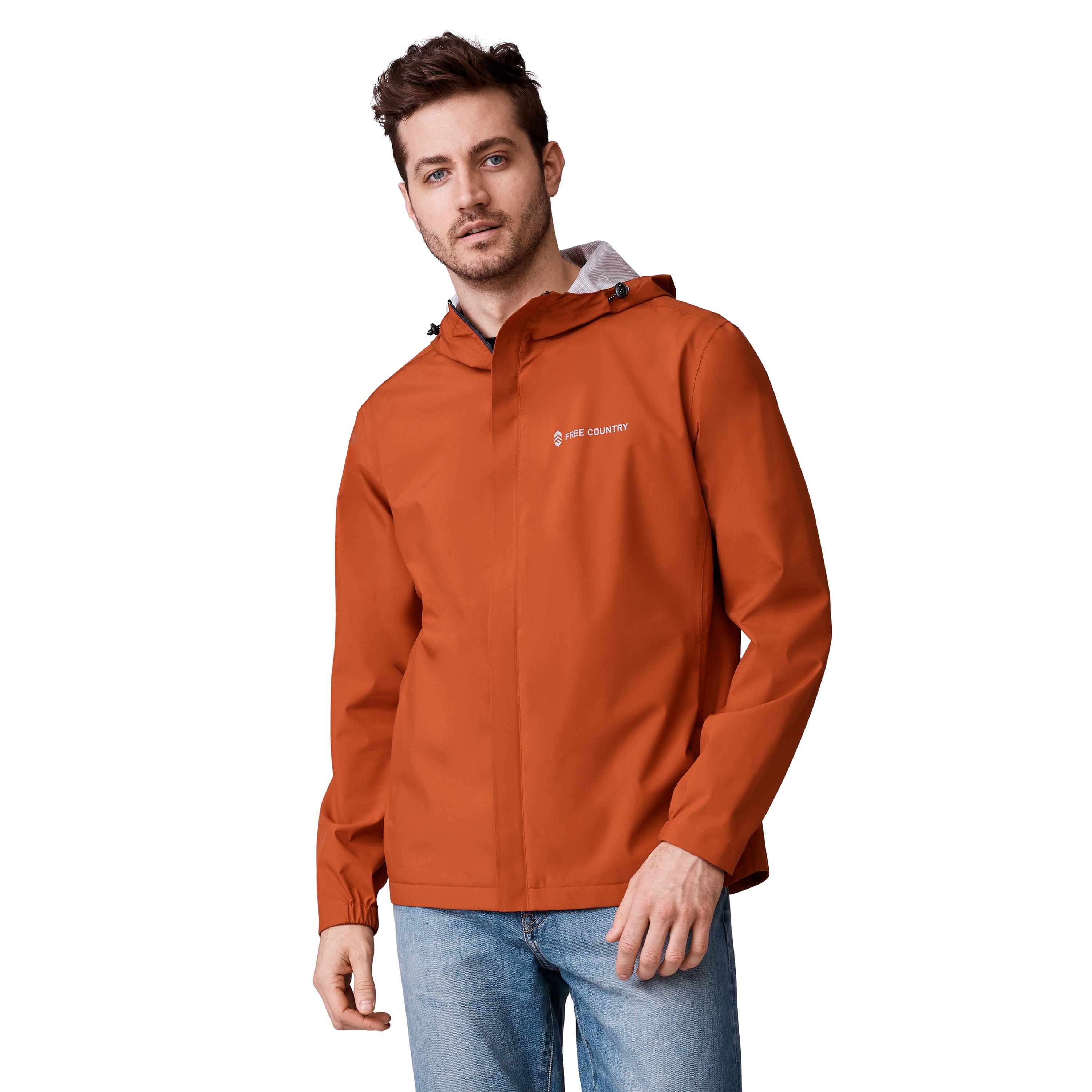 Orange waterproof hot sale coat