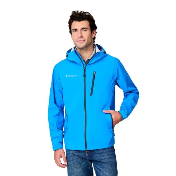 Free Country Men's Hydro Lite X2O Status Rain Jacket Electric Blue M