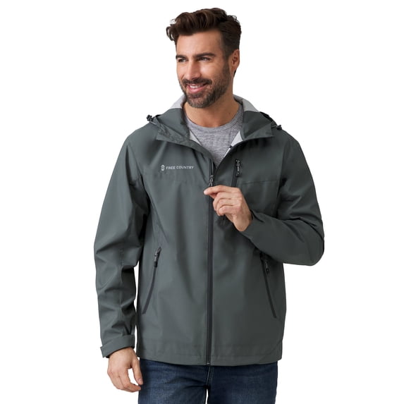 Free Country Men's Hydro Lite Status Jacket Pewter XL