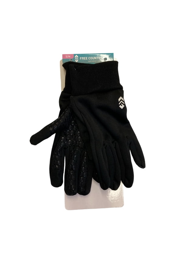Men's Lightweight Non-Slip Grip Text Touchscreen Compatible Gloves Black, L/XL)