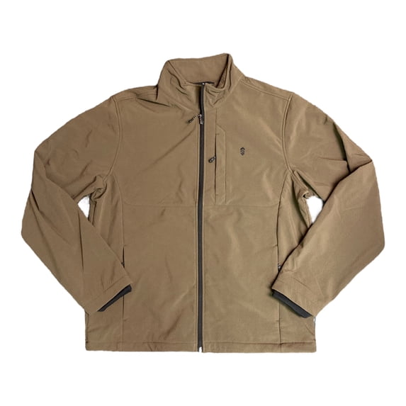 Free Country Men's Long Sleeve Free Cycle Softshell Wind Water Resistant Jacket (Saddle, L)