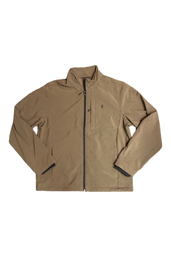 Men's Long Sleeve Free Cycle Softshell Wind Water Resistant Jacket (Saddle, S)