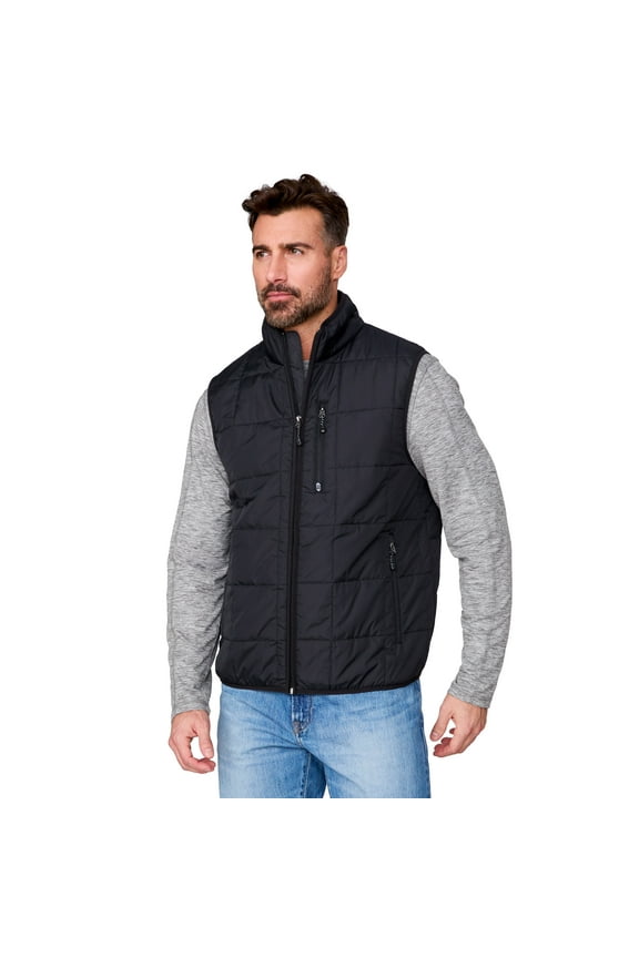 Men's Maple Creek IV Box Quilted Puffer Vest Black M