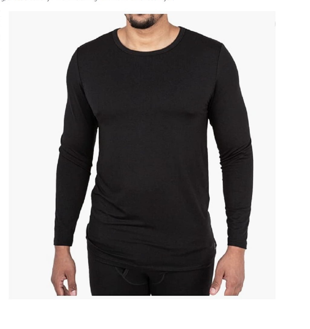 Free Country Men's Microtech Heat Base Layer Long Sleeve Top 2 Pack