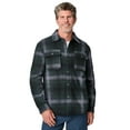 thumbnail image 1 of Free Country Men's Mountain Ridge Sueded Chill Out Fleece Jacket Evergreen Plaid S, 1 of 3
