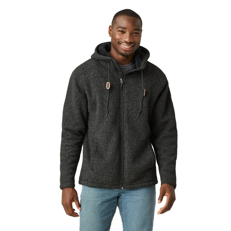 Free Country Men s Osprey Mountain Fleece Jacket Black M Walmart