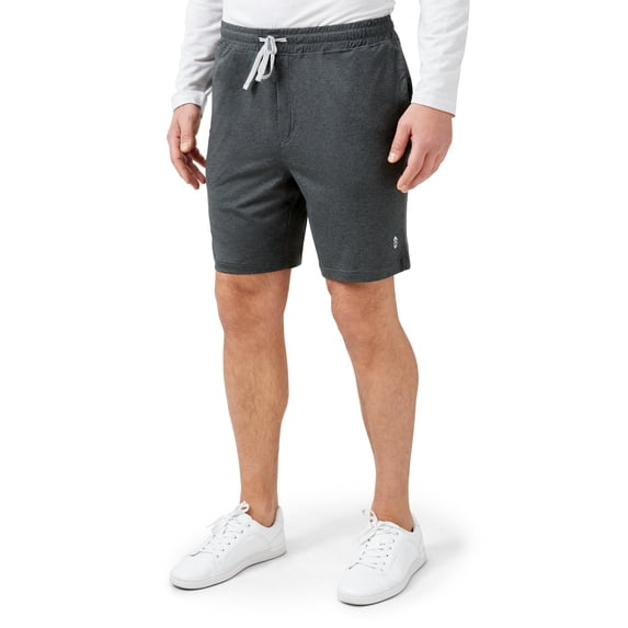 Free Country Men's Sueded Flex Shorts Pewter S