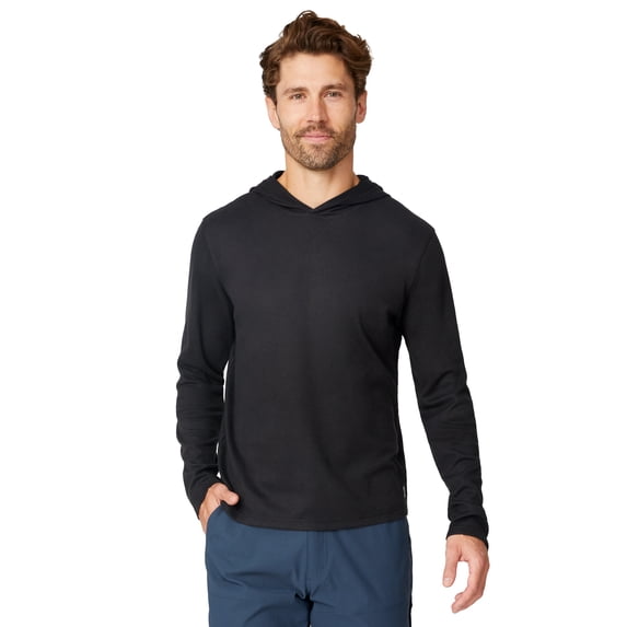Free Country Men's Sueded Pique Hoodie Black L
