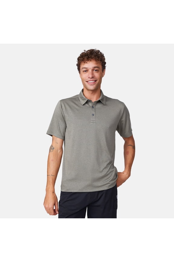 Men's Tech Jacquard Polo Shirt Vine S