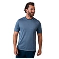 thumbnail image 1 of Free Country Men's Tech Jacquard Short Sleeve Crew Neck T-Shirt Compass Blue L, 1 of 6