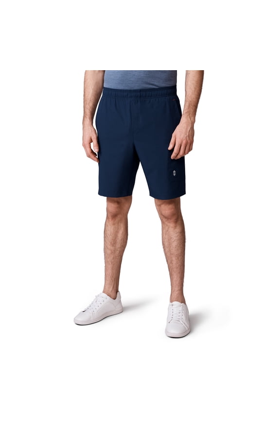 Athletic Men's Gym Workout Shorts Quick Dry with Pockets Running Stretch Tennis Basketball Shorts for Mens-Tech Stretch Short II-Navy-Size L