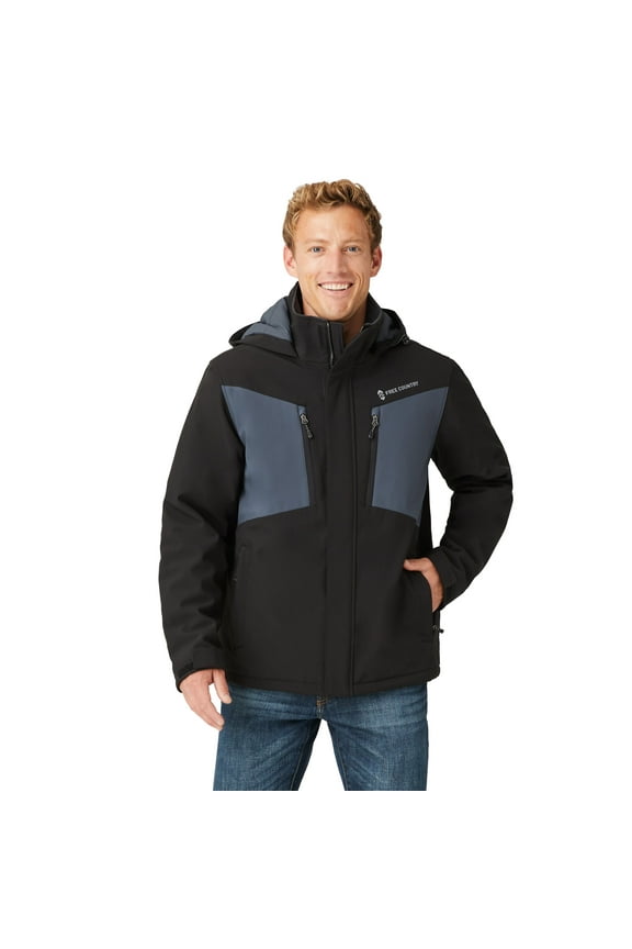 Men's Thermo Softshell® Mid Weight Jacket Black XL