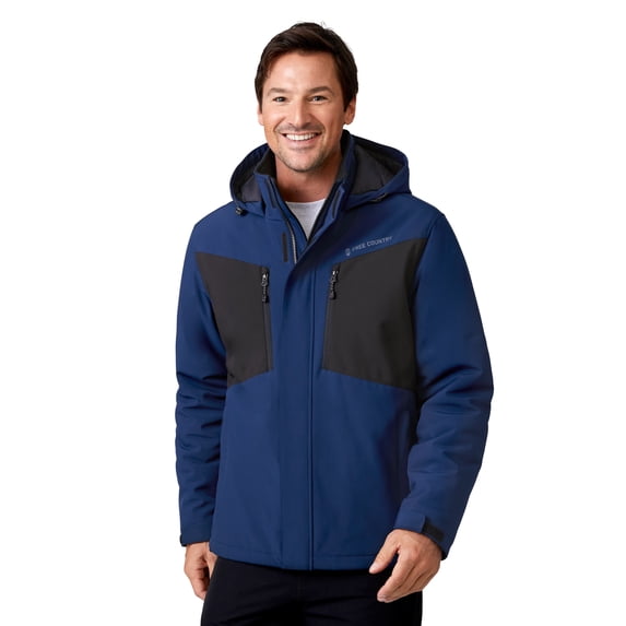 Free Country Men's Thermo Softshell® Mid Weight Jacket Solar Blue XXL
