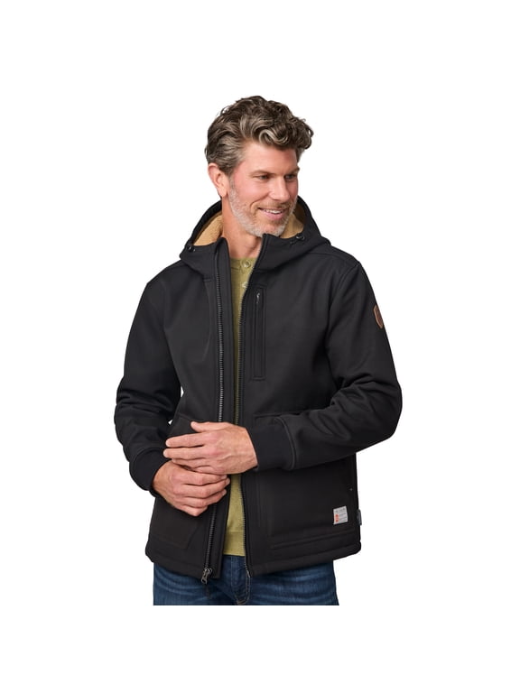 Men's Wind River Burly Canvas Softshell Jacket Black M