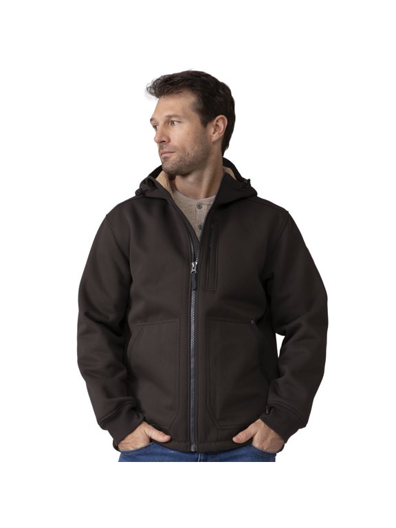 Men's Wind River Burly Canvas Softshell Jacket Fudge Brown XXL