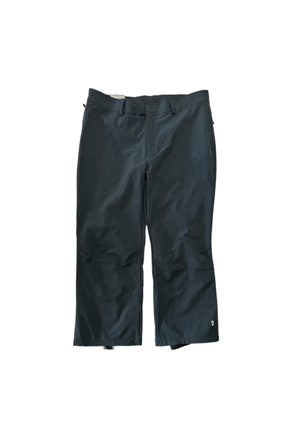 Men's Wind & Water Resistant Flex Softshell Ski Pant (Deep Charcoal, L)