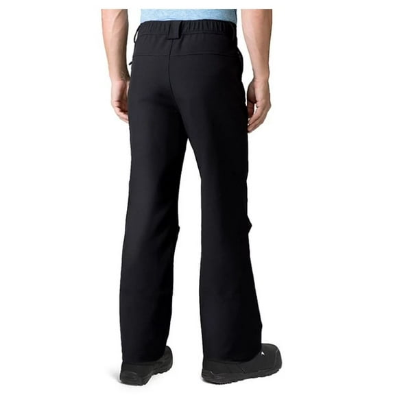 Free Country Men's Wind & Water Resistant Flex Softshell Ski Pant (Jet Black, L)
