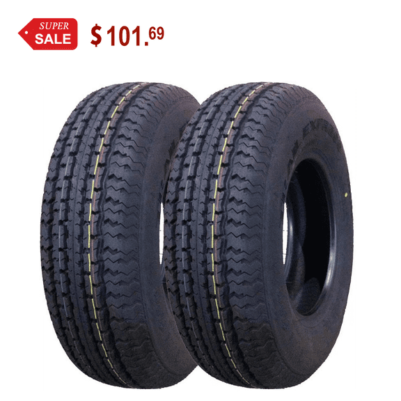Free Country New Premium ST175 80R13 Radial Trailer Tires, Set of 2