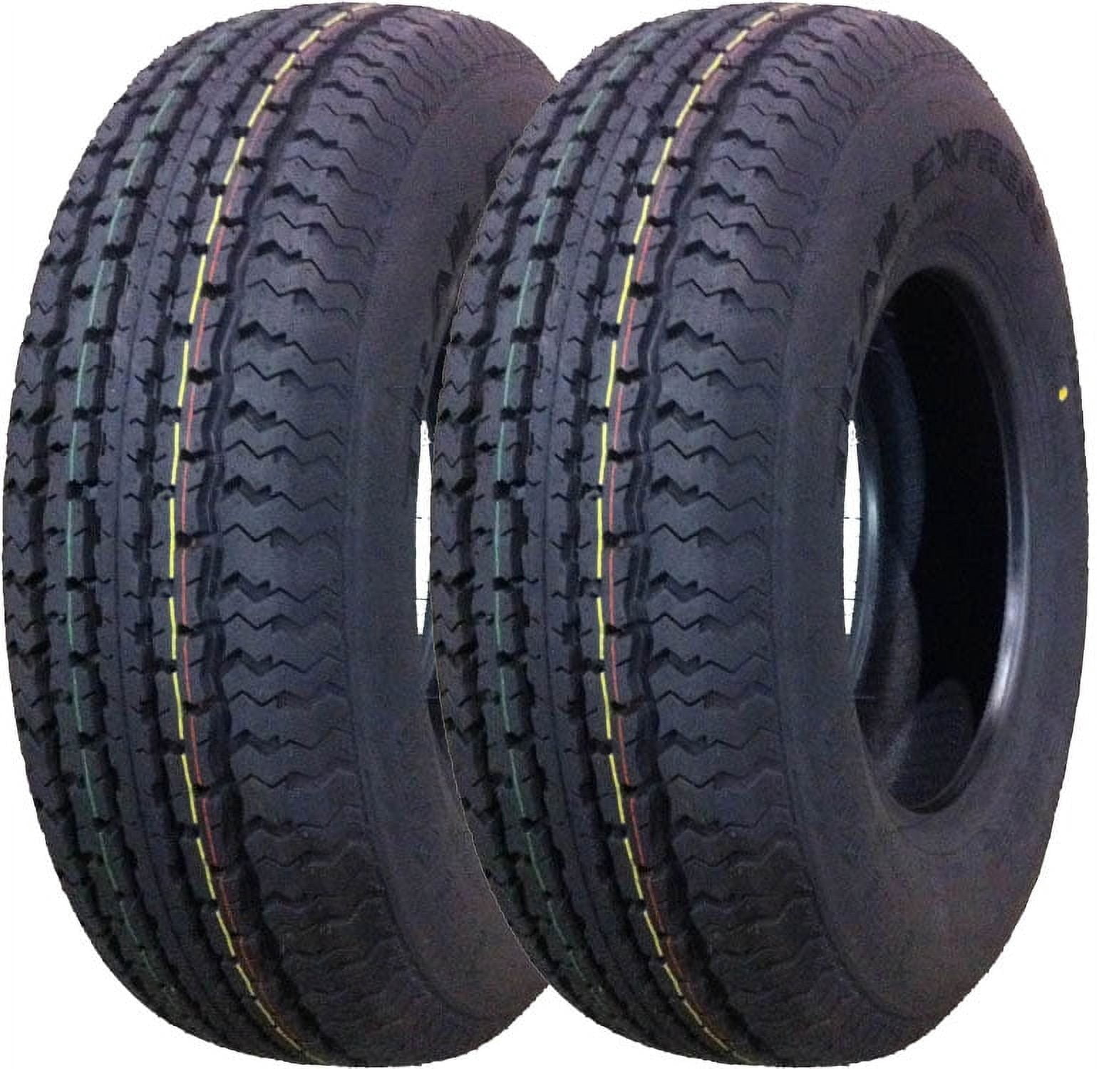 Free Country New Premium ST175 80R13 Radial Trailer Tires, Set of 2