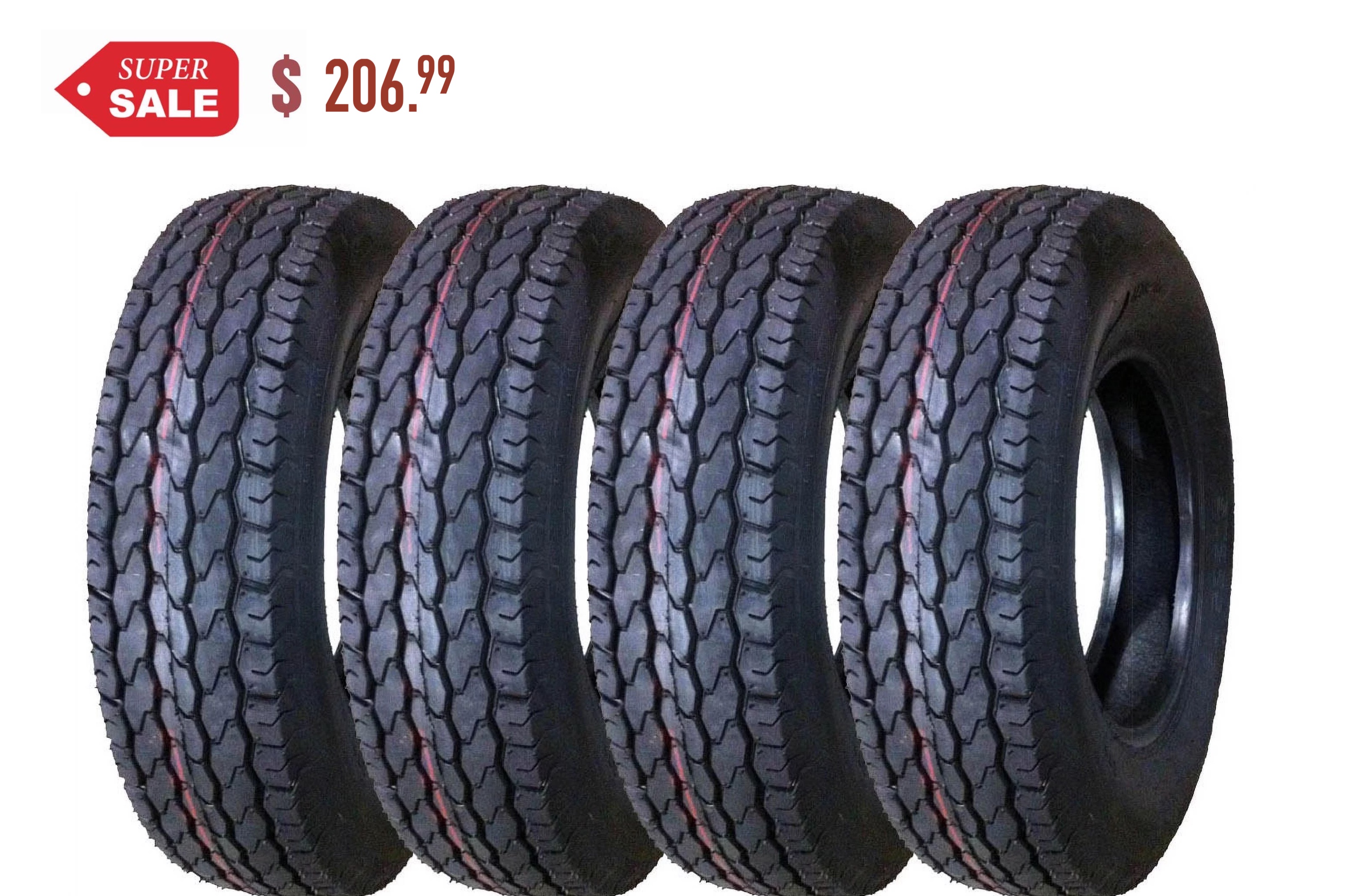 Power King ST205/75D14 Solid Trac Premium Trailer Tire