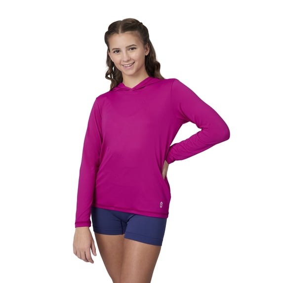 Free Country The Kids' Everybody SunFree UPF Hoodie Magenta S