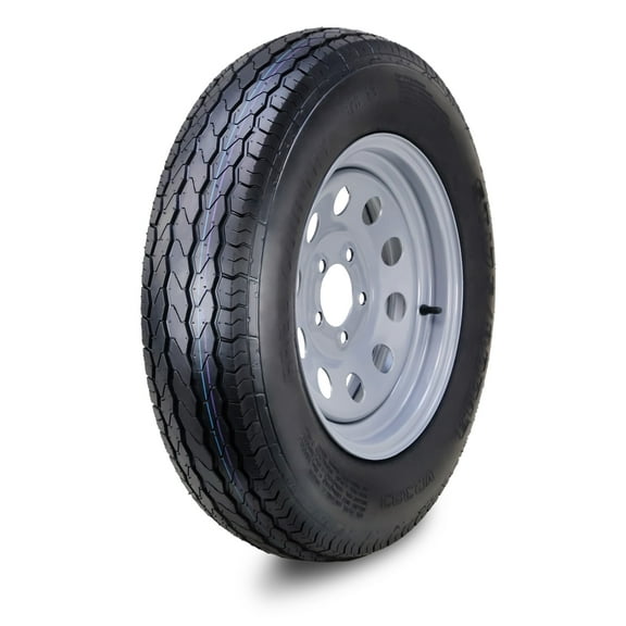 Free Country Wheel Assembly ST175/80D13 6-Ply C 91L 5 Lug on 4.5" PCD Silver Mod Rim Trailer Tire