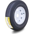 thumbnail image 1 of Free Country Trailer Tire Wheel Assembly ST185/80R13 8-Ply D 99N 5 Lug on 4.5" PCD White Spoke Rim, 1 of 7