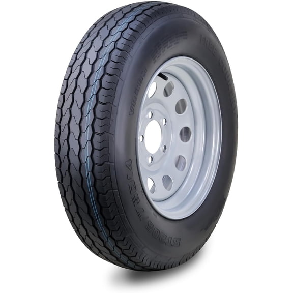 Free Country Trailer Tire Wheel Assembly ST205/75D14 6-Ply C 99L 5 Lug on 4.5" PCD Silver Mod Rim