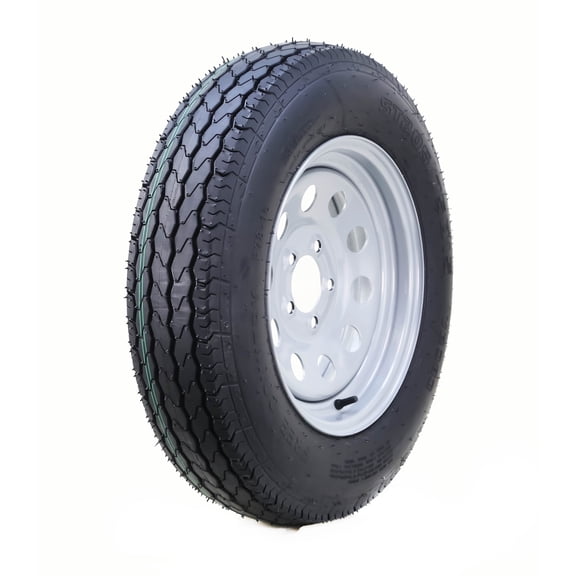 Free Country Wheel Assembly ST205/75D15 6-Ply C 101L 5 Lug on 4.5" PCD Silver Mod Rim Trailer Tire