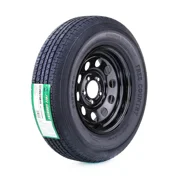 Free Country Wheel Assembly ST205/75R15 8-Ply D 107M 5 Lug on 4.5" PCD Black Mod Rim Trailer Tire