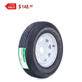 thumbnail image 1 of Free Country Trailer Tire Wheel Assembly ST205/75R15 8-Ply D 107M 5 Lug on 5" PCD White Spoke Rim, 1 of 8