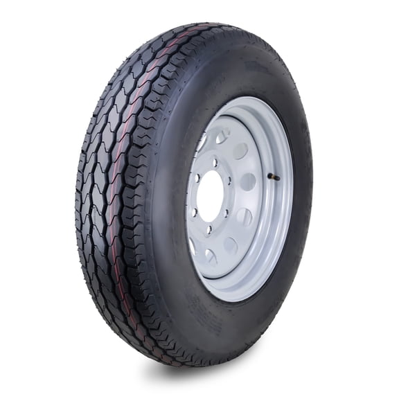 Free Country Trailer Tire Wheel Assembly ST225/75D15 8-Ply D 113L 6 Lug on 5.5" PCD Silver Mod Rim