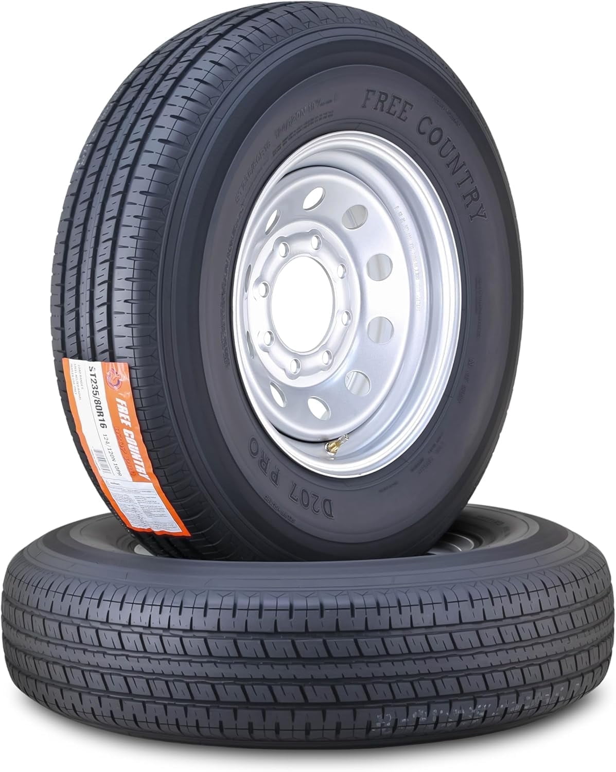 Free Country Trailer Tire Wheel Assembly ST235/80R16 10-Ply E 124M 8 ...