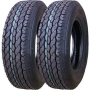 Free Country ST 205/75D15 Deep Tread Trailer Tires- 11021, Set of 2
