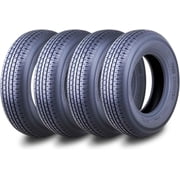 Free Country ST 205/75R15 8 Ply /Load Range D w/Scuff Guard Trailer Tires, Set of 4