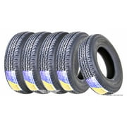 Free Country Trailer Tires ST175/80R13 Radial 8PR Load Range D Steel Belted Radial w/Scuff Guard, Set 5